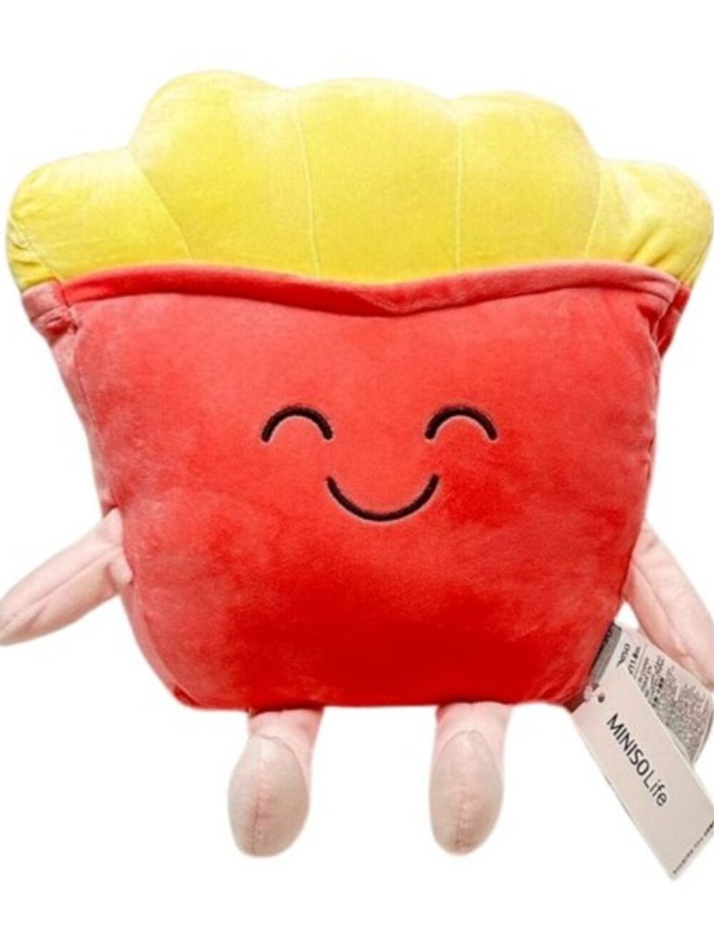 Miniso Life French Fries Plush Pink‎ Yellow 14 inch Food Series w Tag